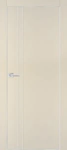 Межкомнатная дверь PX-20  AL кромка с 4-х ст. Бежевый матовый