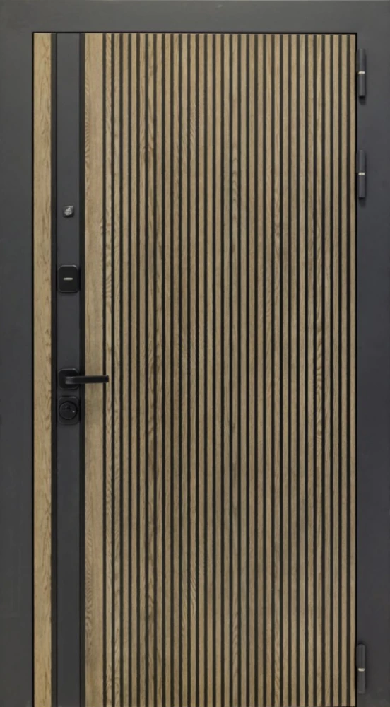 Входная дверь ДвериПРО Rosna ПВХ 10мм Астрод Velutto Grigio DPRO198166 внешняя сторона