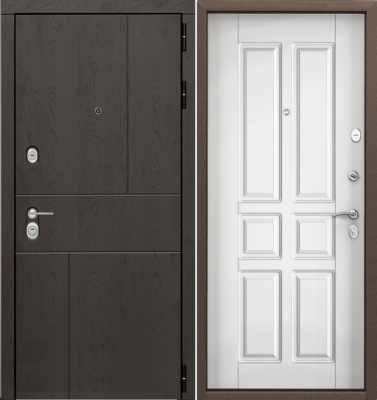 Дверь Цербер 3КЧёрный муар Нео ВенгеСменная панель