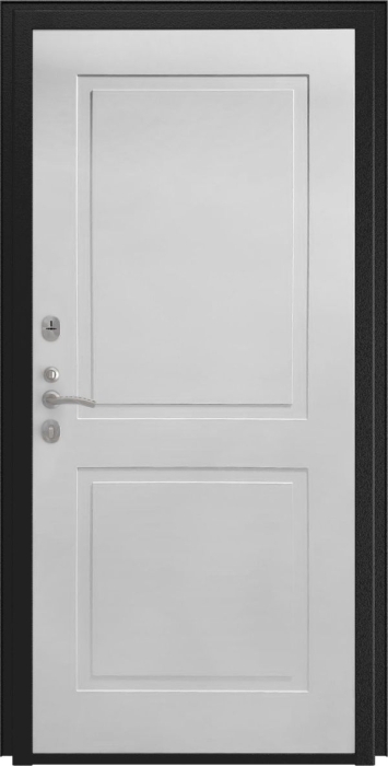 Входная дверь Модель L-46 ФЛ-609 (L-52, 10мм, белый матовый) внутренняя сторона